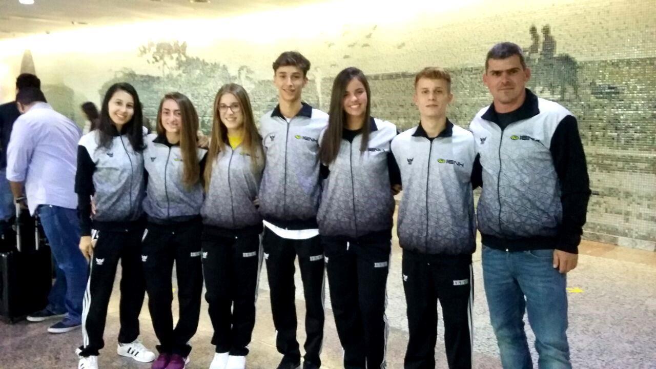 Atletas da IENH participam da seletiva nacional do Gymnasiade, em São Paulo