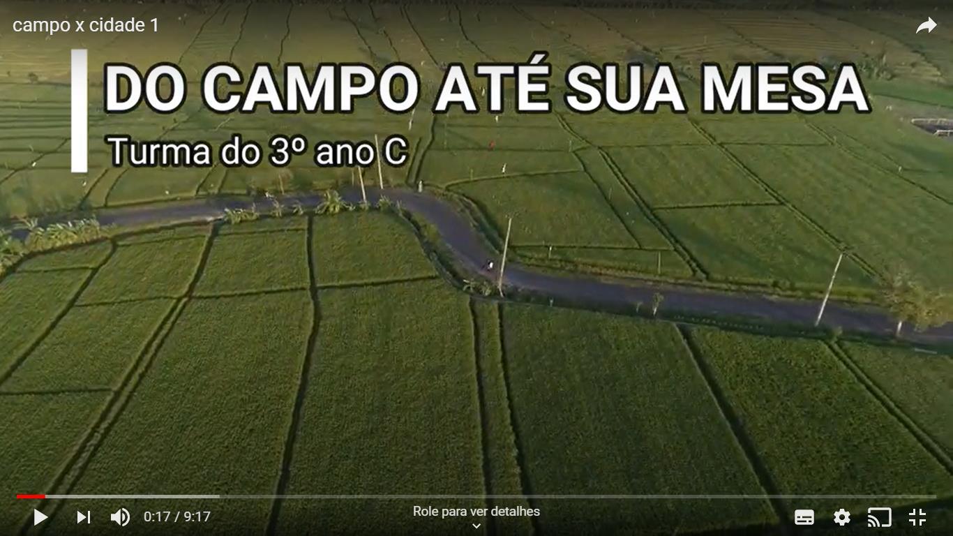 “Do campo até a cidade” foi a temática de vídeos criados por estudantes da IENH