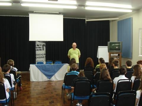 Palestra sobre geometria aplicada à construção civil