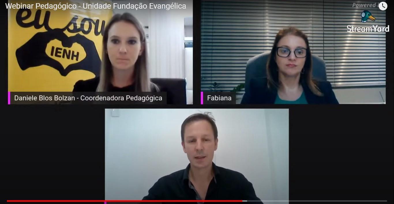 Unidade Fundação Evangélica promove webinar pedagógico para esclarecer dúvidas