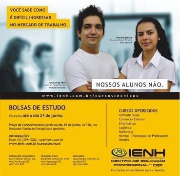 Bolsas de Estudo para cursos técnicos