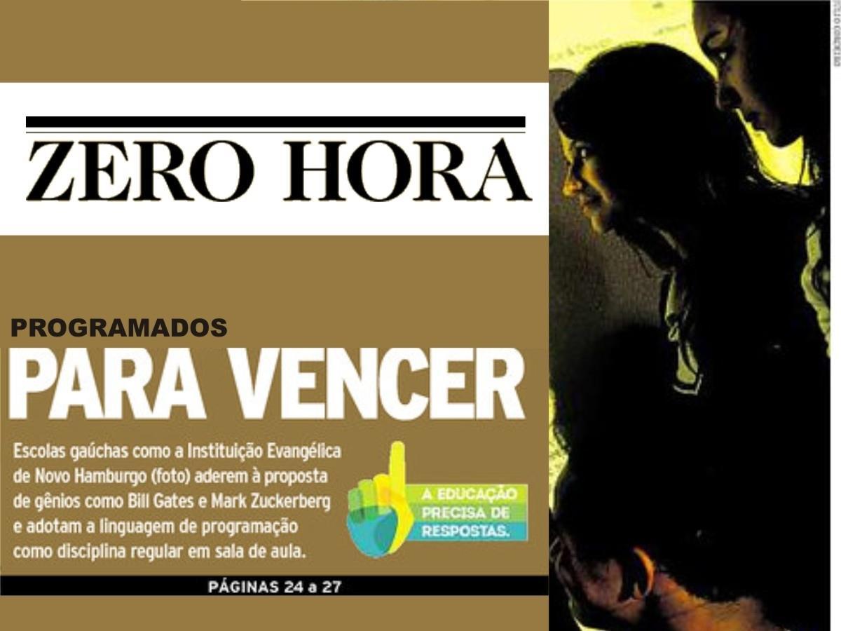 IENH é capa da Zero Hora de domingo