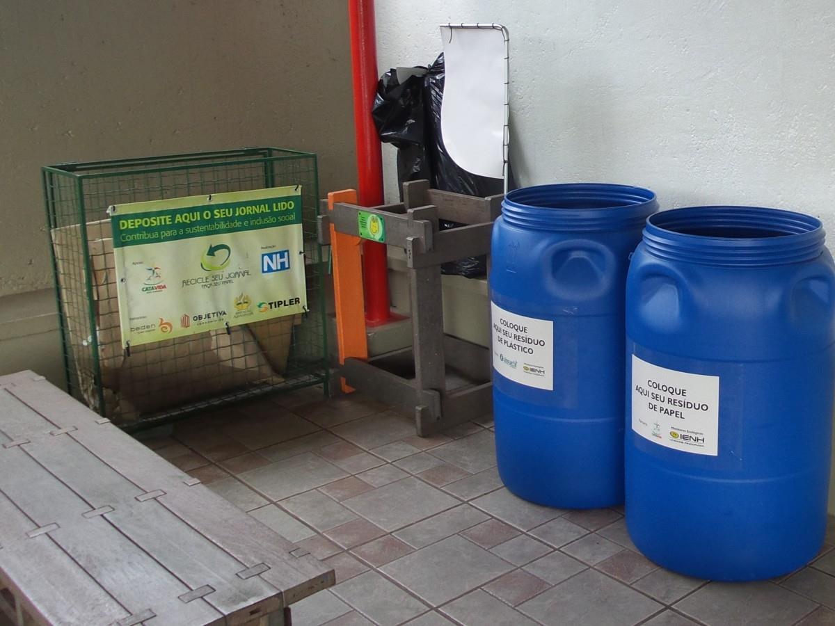 Reciclagem é tema de ação na IENH – Unidade Pindorama